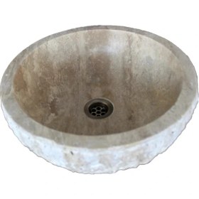 Resim Eskitme Traverten Dışı Patlatma Mini Lavabo 