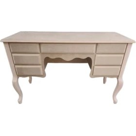 Resim Bengi Ticaret Bengi Makyaj Masa Dresuar 7çekmece Klasik Model Kayın Aslan Ayak Ham Ahşap Mdf El Yapım 