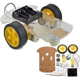 Resim 2Wd Araç Şase Kiti Robot Araba Kiti Arduino 