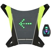 Resim Skycity Kablosuz Kumandalı 30 Led'li Bisiklet Yeleği - Şarj Edilebilir Ve Yansıtıcı Gri 