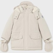 Resim Mayoral Kışlık Erkek Bebek Parka Mont Eldivenli - Krem Krem 