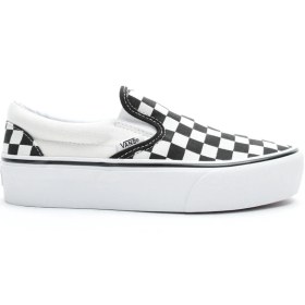Resim Vans Classic Slip-On Platform Kadın Siyah - Bej Sneaker VN00018EBWW1.- 