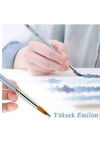 Resim Suluboya Fırçası No:20 1 Adet Sentetik Kıl Sulu Boya Profesyonel Brons Fırça Sanat Ve Hobi Akrilik Boya Guaj Boya 