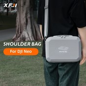 Resim XFJI Suni Deri Omuz Çantası Ayarlanabilir Askı ile - DJI Neo Drone ve RC-N3 Kontrol Cihazı için Dayanıklı, Sert Kabuk Kılıf, Taşınabilir ve Güvenli Depolama Çözümü, Drone Depolama Çantası | Ayarlanabilir Askı Çantası | Dayanıklı Fermuar Kapatma, Drone Aksesuarları 