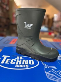 Resim TECHNO BOOTS %100 Su Geçirmez Unisex O4 Çelik Burunsuz Iş,tarım,çiftçi,balıkçı Poliüretan Çizme kısa 