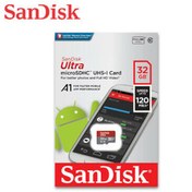 Resim Sandisk Ultra SDSQUA4-032G-GN6MN 32 GB MicroSDHC A1 Class 10 UHS-I Hafıza Kartı Sandisk