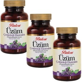 Resim Balen Üzüm Çekirdeği Ekstraktı Kapsül 60 Kapsül 375 MG 3 Adet 
