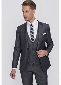 Resim Efor Tk 858 Slim Fit Antrasit Klasik Takım Elbise Antrasit 