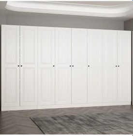 Resim Minar Kale 210 Cm 8 Kapaklı 6b Raf Portmanto Byz Mbr İlkbahar Byz 