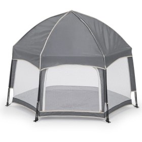 Resim Foldy Plus Katlanabilir Bebek Ve Çocuk Oyun Parkı-Alüminyum-Kolay Kurulum,Oyun Matı Ve Toplar - Yeşil 