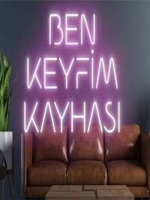 Resim Twins Led Ben Keyfim Kayhası Yazılı Neon Tabela Pembe Model:model:16833366 Pembe 