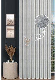Resim 9193 Tül Perde V-gümüş Simli Gümüş 