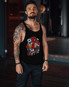 Resim Freeyez Deadpool Basketball Gym Fitness Tank Top Sporcu Atleti 