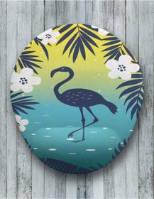 Resim Flamingo Tropikal Bilek Destekli Mouse Pad Mousepad 