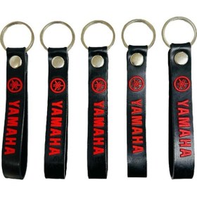 Resim Yamaha Siyah Kırmızı 5 Adet Silikon Motosiklet Anahtarlık 