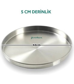 Resim Özbience 42 cm Alüminyum Baklava ve Börek Fırın Tepsisi, Dayanıklı ve Pratik 