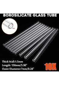 Resim Küresel Koleksiyon --- 10 Adet 150mm 7mm 1.5mm Kalın Duvar Borosilikat Cam Pyrex Üfleme Tüpü Laboratuvarı 