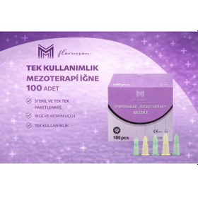 Resim 32g X 2mm Mezoterapi Steril İğnesi 100 Adet 1 Kutu 