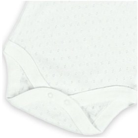 Resim Novibaby 3'lü 9-12 Ay Jakarlı İp Askılı Ekru Bebek Atlet Body Zıbın Çıtçıtlı 100% Pamuk Ekru 