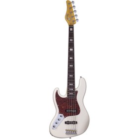 Resim Schecter Diamond-J 5 Plus LH Solak Bas Gitar (Ivory) 