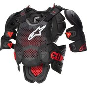 Resim Alpinestars A-10 V2 Üst Gövde Koruma Siyah Beyaz Kırmızı 