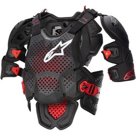 Resim Alpinestars A-10 V2 Üst Gövde Koruma Siyah Beyaz Kırmızı 