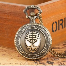 Resim hediyeconcepti Marvel Örümcek Adam Steampunk Vintage Köstekli Cep Saati 