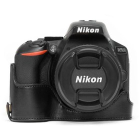 Resim MegaGear MG1170 Nikon D5600, D5500 Deri Kamera Kılıfı 