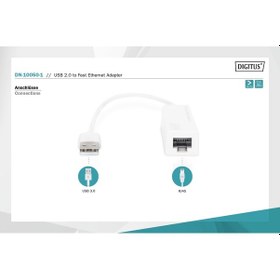 Resim Dıgıtus Dn-10050-01 Usb 2.0 Hızlı Ethetnet Adaptörü 