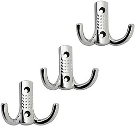 Resim FEYZAYAPI Nobel Vestiyer Duvar Askısı Dolap Elbise Banyo Askılığı Krom Askı (3 Adet) 