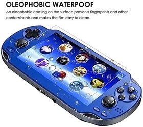 Resim AFUNTA Sony PlayStation Vita 1000 için ekran koruyucu folyo, arka yüzlü, 2'li paket sertleştirilmiş cam ön cam ve arka taraf için HD Clear PET film 
