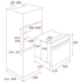 Resim Teka Siyah Set ( HLB 840 SS Ankastre Fırın - ML 820 BIS Ankastre Mikrodalga Fırın ) 