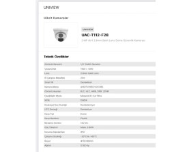 Resim Uniview UAC-T112-F28 
