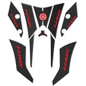 Resim GOGO TANK PAD 005 SİYAH-KARBON-KIRMIZI YAMAHA NMAX 125 155 2014-2 