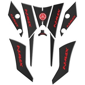 Resim GOGO TANK PAD 005 SİYAH-KARBON-KIRMIZI YAMAHA NMAX 125 155 2014-2 