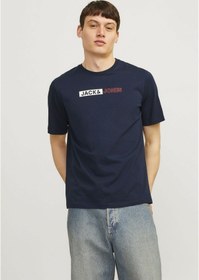 Resim Jack & Jones JJECORP LOGO TEE PLAY Erkek Lacivert Tişört 