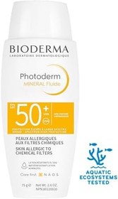 Resim Bioderma Photoderm Mineral Fluid SPF50+ Çok Hassas Ciltler için Çok Yüksek Korumalı Yüz, Vücut Güneş Kremi 75 gr 