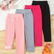Resim Kızlar İçin Rahat Polar Astarlı Tayt 4'lü Paket - Yumuşak Polyester Karışımı, Düz Renk, Esnek & Sıcak Sonbahar/Kış İçin - Spor & Günlük Kullanım İçin Mükemmel, Dış Mekan İçin Mükemmel 