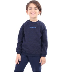 Resim Toontoy Unisex Çocuk Nakışlı Sweatshirt Lacivert 