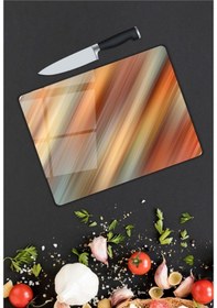 Resim Turuncu Cam Kesme Tahtası 25 X 35 Cm-9051973902403kcbmtfk 