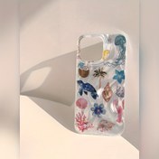 Resim Elma 16 Tüy İplik Deniz Altı Canlısı Kişiselleştirilmiş Düşmeye Karşı Cep Telefonu Kılıfı için Uygundur 