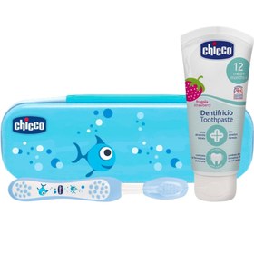 Resim Chicco Mavi Diş Fırça Seti 