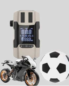 Resim Araç Hava Pompası Ve Akü Takviye Powerbank 12.000 Mah Çok Fonksiyonlu 1 Adet 