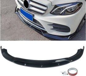 Resim Mercedes W213 E Serisi (2016-2019) Uyumlu Ön Lip - Piano Black 