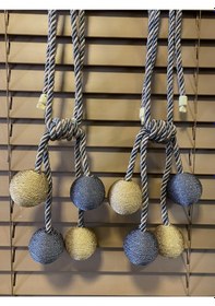 Resim Ege'nin Atölyesinden Tavan Broçöl , Top Perde Aksesuarı , Tavan Bağlama , 2 Adet 8 Top 