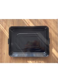 Resim Emaye Kaplı Fırın Tepsisi Siyah 