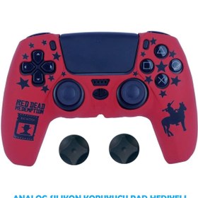 Resim DeadSkull PS5 Dualsense Koruyucu Silikon Kılıf + Analog Silikon Koruyucu 