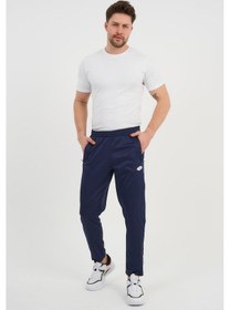 Resim Alexandergardı Beli Lastikli Fermuarlı Cep Detaylı Alt Eşofman R7085 Lacivert 