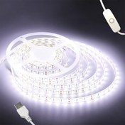 Resim ORAHON 5.0 Metre USB Güçlü LED Şerit Işıklar - Süper Parlak Esnek Bant Aydınlatma, Düğme Kontrollü, 800-1000LM Son Derece Parlak, Yatak Odası, Oturma Odası, Mutfak, Aynalar İçin - İç Mekan Dekorasyon Aydınlatması, Yatak Odası Aydınlatması, Sıcak Işıklandırma 