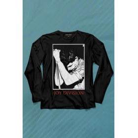 Resim Kendim Seçtim Joy Division Ian Curtis 90S Rock Punk Uk Uzun Kollu Tişört Baskılı Çocuk T-Shirt 